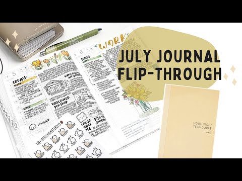 July Planner Spreads Flip-Through | 2022 Hobonichi Cousin Planner