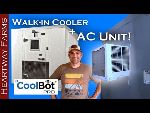 How to use a window unit AC to chill a broken walk-in cooler! Coolbot Pro Installation