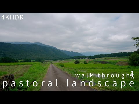 [4KHDR]Pastoral landscape and Sukunahiko Shrine in Ono City [Japan]散策 大野市の田園風景と少彦名神社[福井]