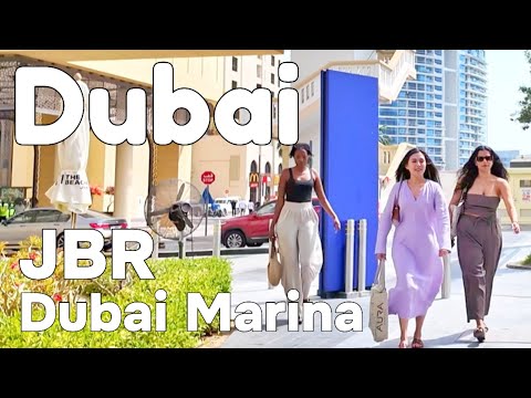 Dubai 🇦🇪 Amazing JBR, Dubai Marina [4K] Walking Tour