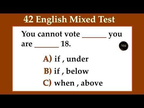 42 Verbs Test & Quiz | Can You Pass this test | English Grammar Mixed Quiz | No.1 Quality English