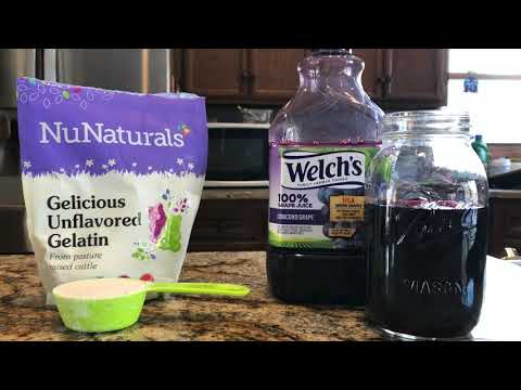 Perfect Homemade Grape Gelatin (Jello / Jell-o) - ALL NATURAL!!!