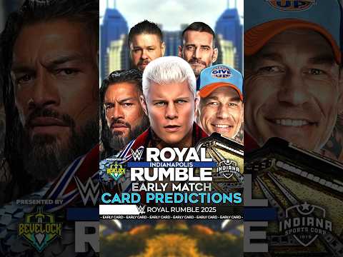 Royal Rumble 2025 - Early Match Card #RoyalRumble #Bevelock #WWE #Shorts