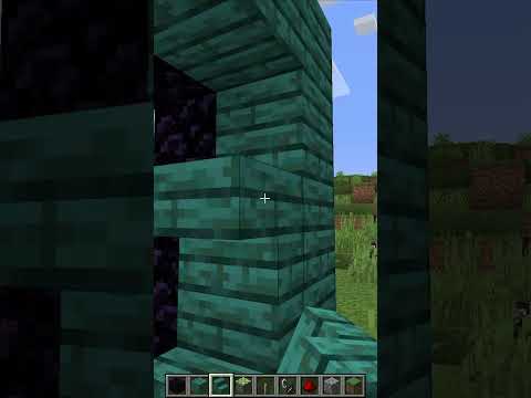 How to make a creeper nether portal【Minecraft】