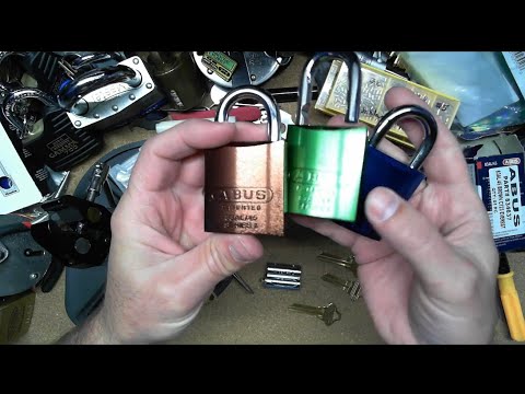 [196] Zero Bitted Abus 83/45 Padlock Rekeying