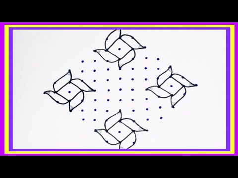 Traditional kolam||13×1dots simple margali madha special kolam||dharas house||#78