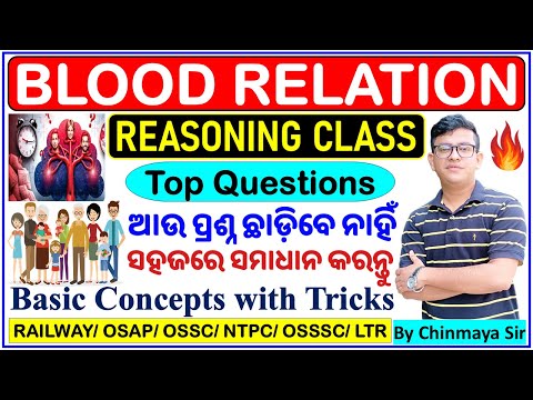 Blood Relation Questions/ସହଜରେ ଶିଖନ୍ତୁ/Easy Tricks/Solve in Seconds/Blood Relation Reasoning By CP