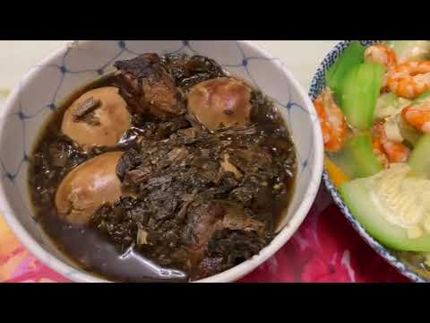 9.24晚餐 台南料理：白豆鼓蒸虱目魚肚，懷念的味道。Milkfish.