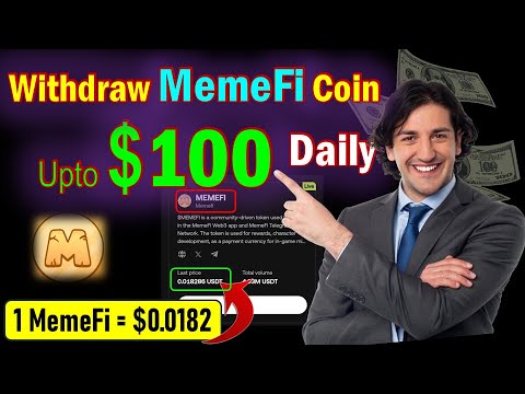 How to Withdraw MemeFi Token || MemeFi Wallet Connect 🤑 MemeFi  Listing date