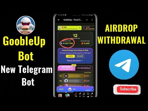 Gobble Up new bot || Instant Payment Telegram Bot ||