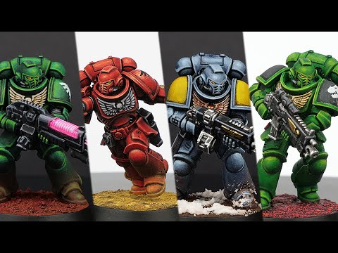 High Quality SPEEDPAINTING Space Marines - No Airbrush