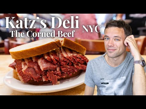 Eating the Corned Beef Sandwich from Katz’s. NYC. Better than the Pastrami?