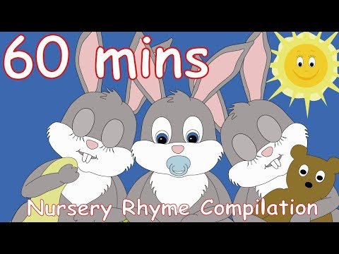 Sleeping Bunnies! Hop little bunnies  And lots more Nursery Rhymes! 60 minutes!