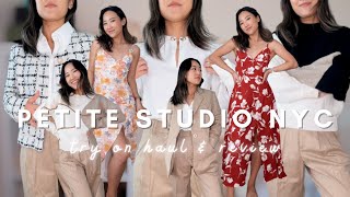 PETITE STUDIO NYC try on haul & review | perfect fall pieces for sweater weather!