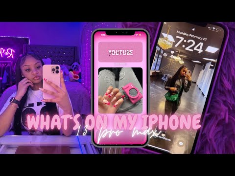 WHAT’S ON MY IPHONE 13 PRO MAX | *ios 16 + apps for content creators || Ra’Mariah Alexia