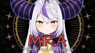 Laplus sings MIRA /Kanaria [short ver] with Rom&Eng lyrics