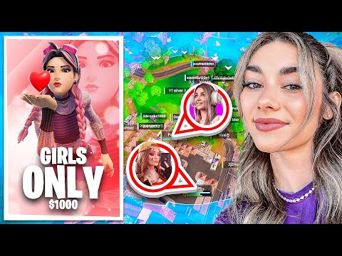 I Hosted a $1000 GIRLS ONLY Zone Wars Tournament In Fortnite!