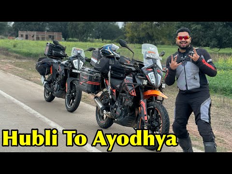 Bike Ride To Ayodhya Ram Mandir 🚩|Adventure From Nagpur To Hubballi 1000kms Day 9🔥#TheGeekIndia