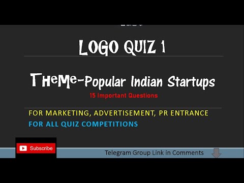 Imp. Logo Quiz- Part 1- Indian Startups- For All Marketing/ Ad/ PR Entrance & Quiz Competition 2022