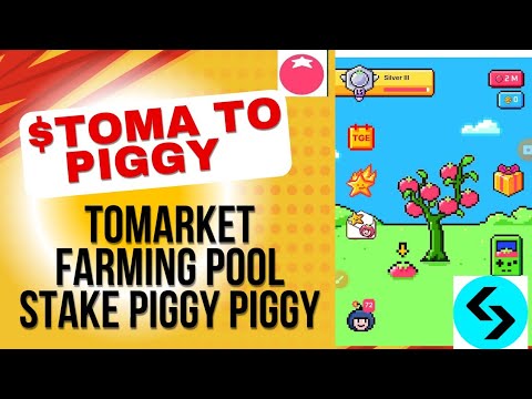 Tomarket Farming Pool Stake Piggy Piggy $Toma to $PGC Withdrawal|Direct Withdrawal to Bitget