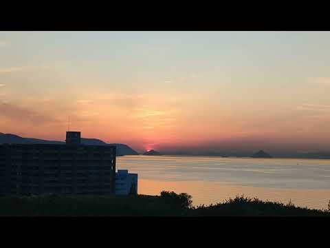 瀬戸内海の夕日