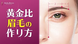 眉毛の黄金比の測り方 #shorts #眉メイク #アイブロウ