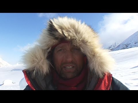 Jose Naranjo explaining the portage to the Stewart Valley - Sam Ford Fiord 2010 expedition