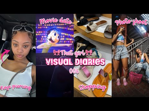 THAT GIRL VISUAL DIARIES 006.🎀🫧 | nose piercing, photo shoot, hair cut, movies || Ra’Mariah Alexia