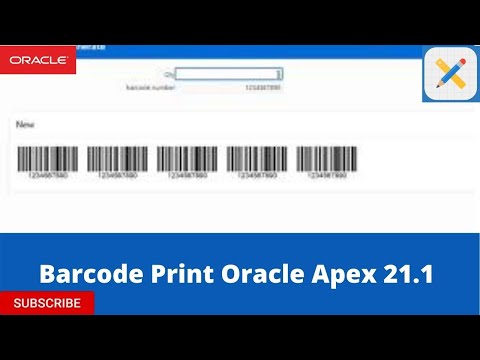 Oracle APEX -  How to Make Barcode