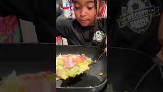 How to make Okonomiyaki, savory Japanese pancake! Definitely give it a try! @OtafukuGroup #shorts