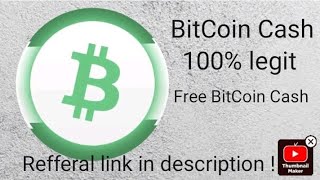 Free BitCoin Cash every week with this app !