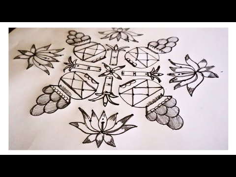 సంక్రాంతి ముగ్గులు / Rangoli for sankranthi sankranthi muggulu /pongal rangoli designs /rangoli