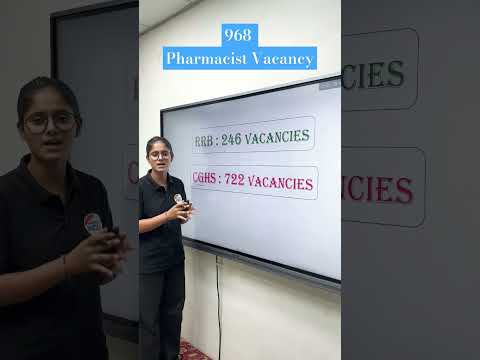 🔥968 Pharmacist Vacancy | Application Form Live #rrbpharmacist #cghs #pharmacist