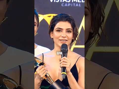 Samantha Ruth Prabhu Winning Speech || Critics’ Choice Awards #samantha #fpy #shorts