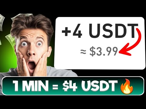 1Min = 4USDT | usdt earning site | trx usdt mining App 2024  || best usdt investment site