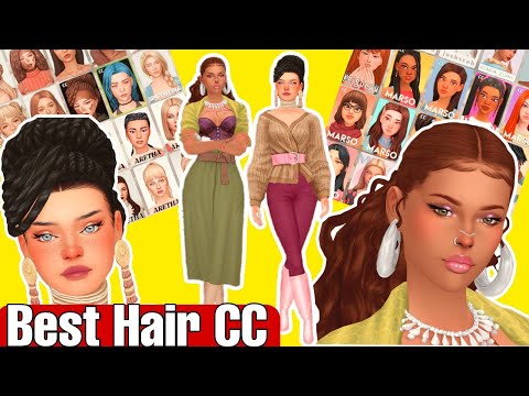 FAVORITE MAXIS MATCH SIMS 4 HAIR CC HAUL & CREATORS- BLACK & ETHNIC STYLES INCLUDED