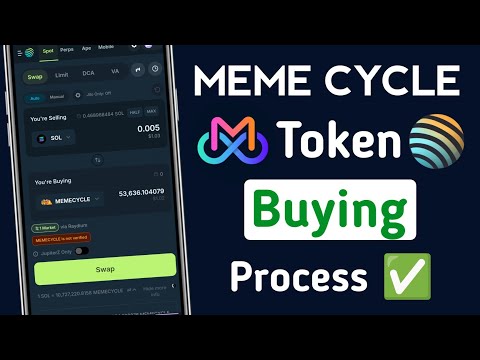 Meme Cycle Token Buying Process ! Meme cycle token purchase on jupiter exchange