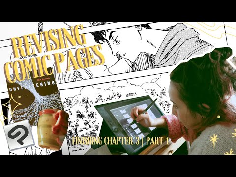 Revising Comic Pages (Clip Studio Paint, Reading) | Finishing Chapter 3 Art Vlog, Part 1