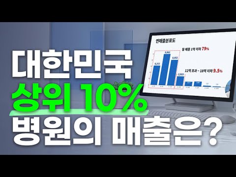 대한민국 상위 10% 병원의 매출은?