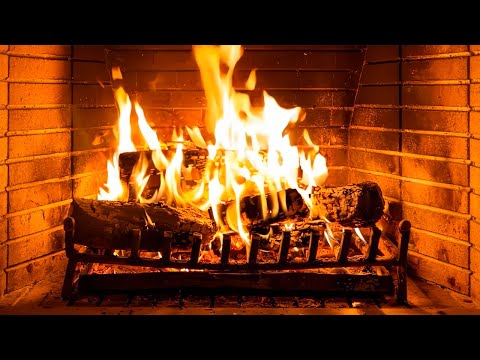 🔥 Cozy Fireplace 4K (12 HOURS). Fireplace with Crackling Fire Sounds. Fireplace Ambience