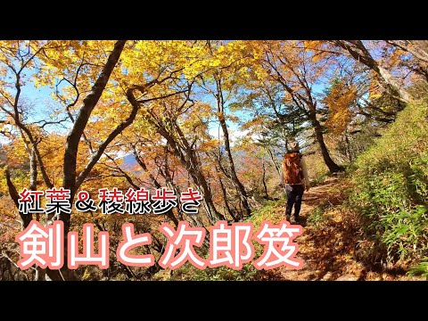 2023年10月　剣山から次郎笈へ縦走。紅葉と稜線歩きを大満喫♪