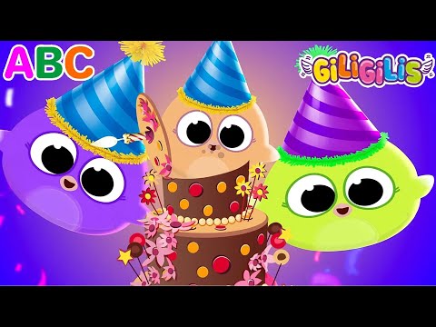 Giligilis Birthday Party 🎂 Celebrate with Alphabet Songs and Phonics Learning - Learning English