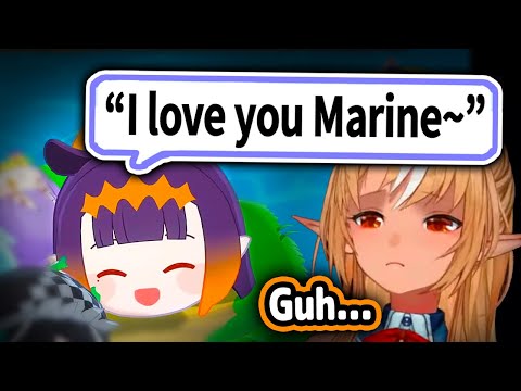 Flare's Reaction To Ina Saying "I Love Marine" Is Priceless【Hololive】