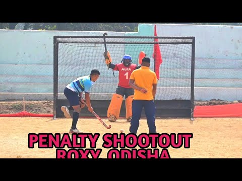 BEST HOCKEY PENALTY SHOOTOUT // GANGPUR  Rkl 🔵  vs PK DOWN 🔴//ROXY, ODISHA // 2024