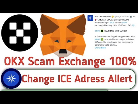 ice network withdrwa update || ice network chang withdrwa adress || okx exchange scam exchange  #ice