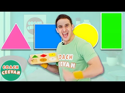 Kids Exercise Challenge! Learn Shapes & Educational Fun 🎉