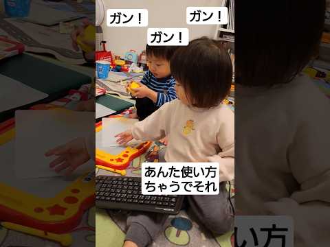 こゆかちゃんのお絵かき講座👶👶2歳4月双子