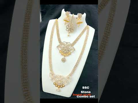 long chain designs||long chain and earings set||dharas house||#shorts