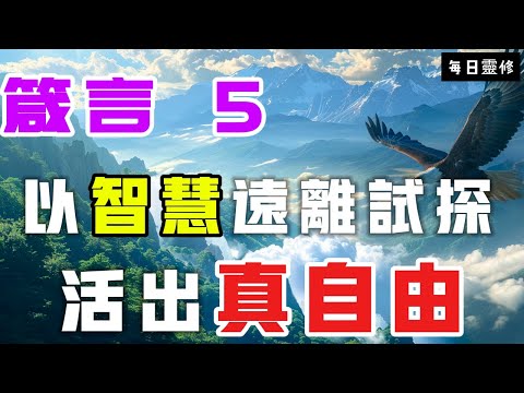 【5分鐘禱告贊美神】箴言5  以智慧远离试探，活出正直的生命 #聖經 #等候神 #禱告 #靈修 #讀經 #應許 #箴言