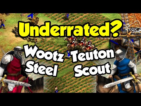 Dravidian wootz steel & Teuton scouts (AoE2)